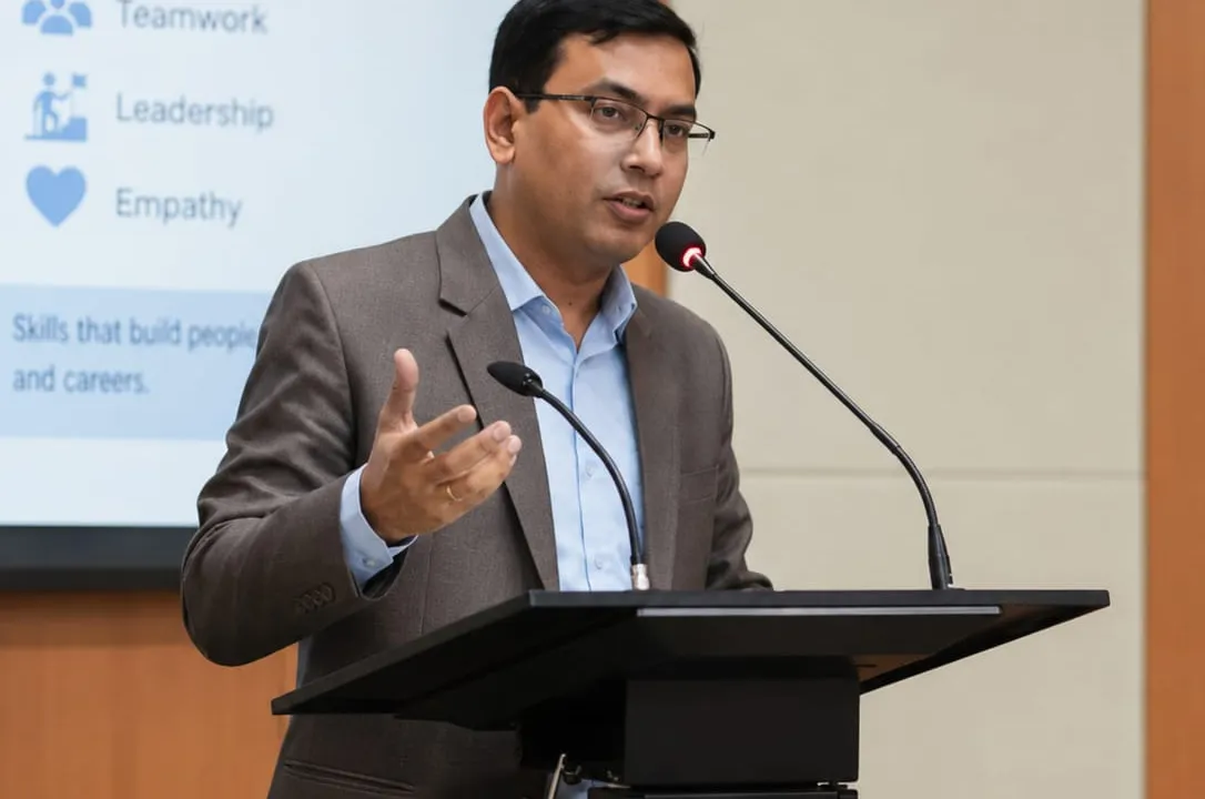 Public speaking confidence training workshop